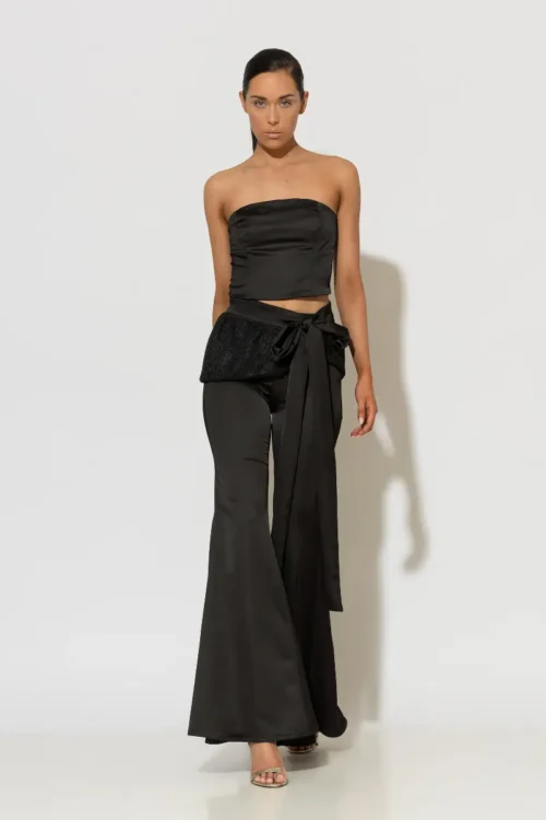 C-throu High Waisted Satin Pants