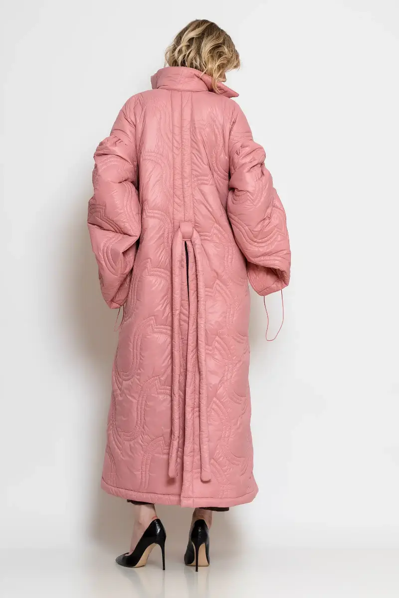 C-throu Long Quilted Coat