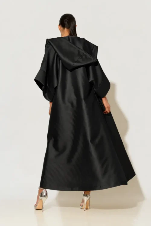 C-throu Long Taffeta Coat