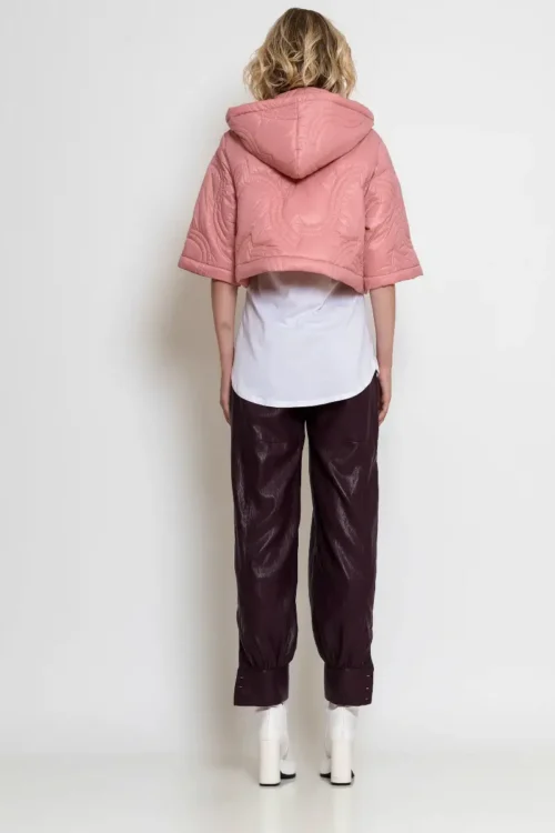 C-throu Pink Puffer Bolero