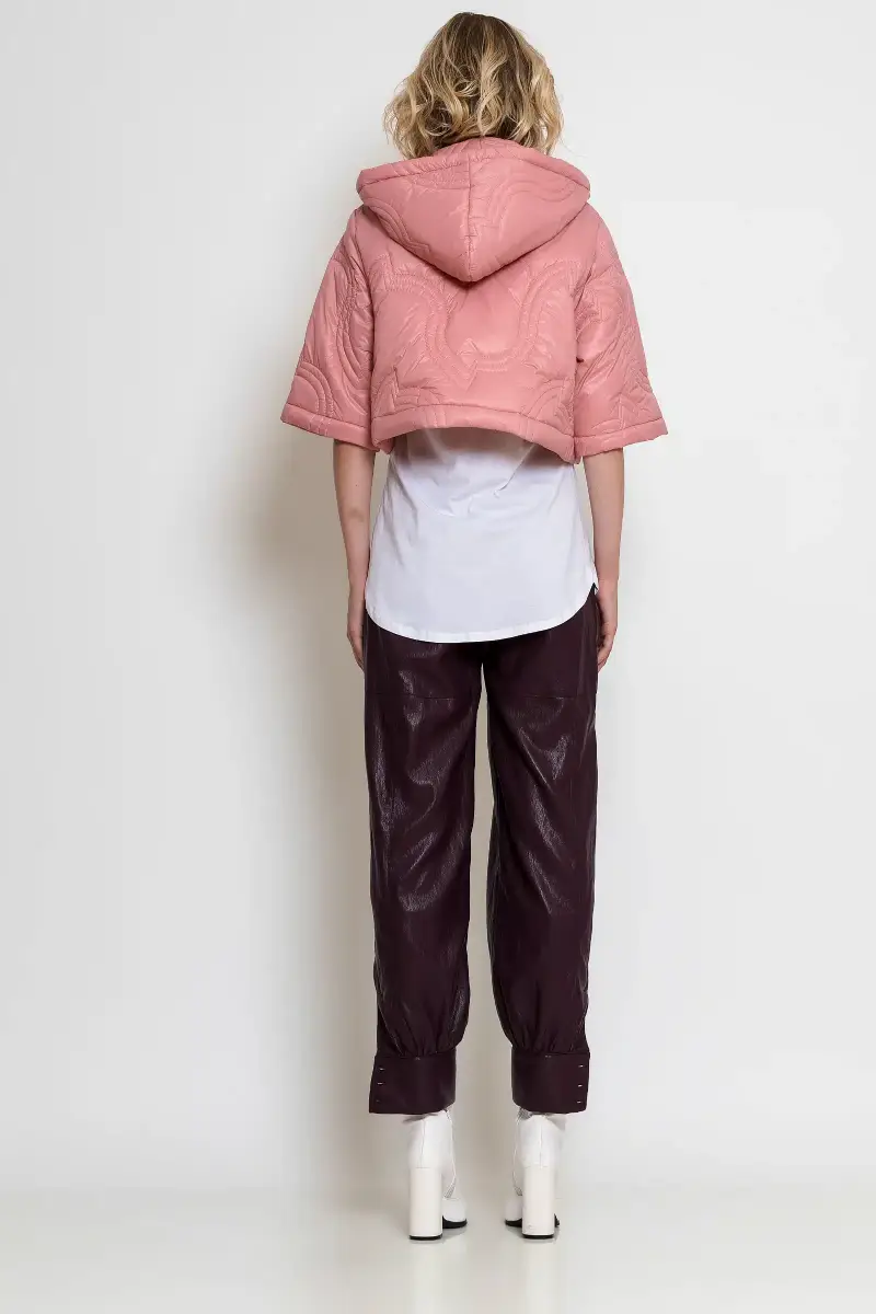 C-throu Pink Puffer Bolero