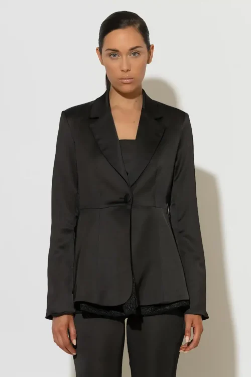 C-throu Satin Blazer