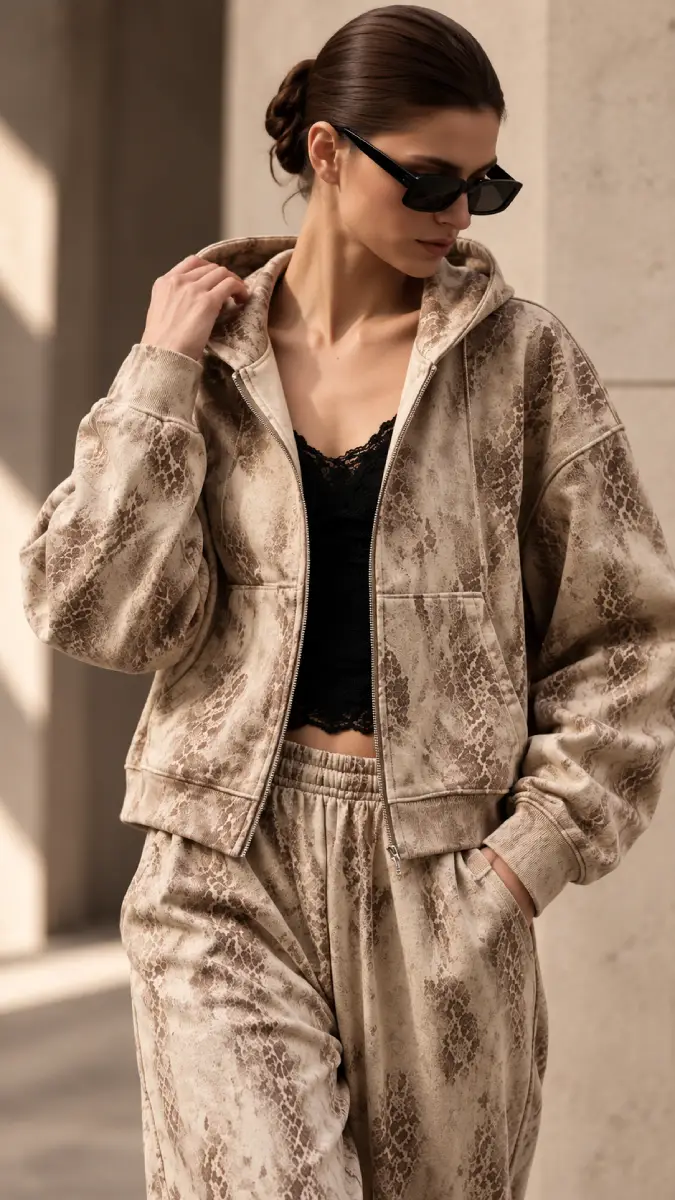 Inera by Lumina Snake Print Jacket