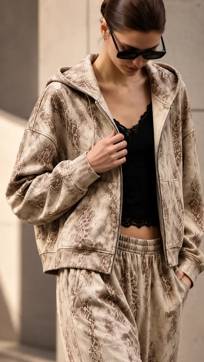 Inera by Lumina Snake Print Jacket