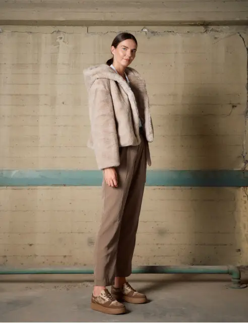 Biston Faux Fur Coat