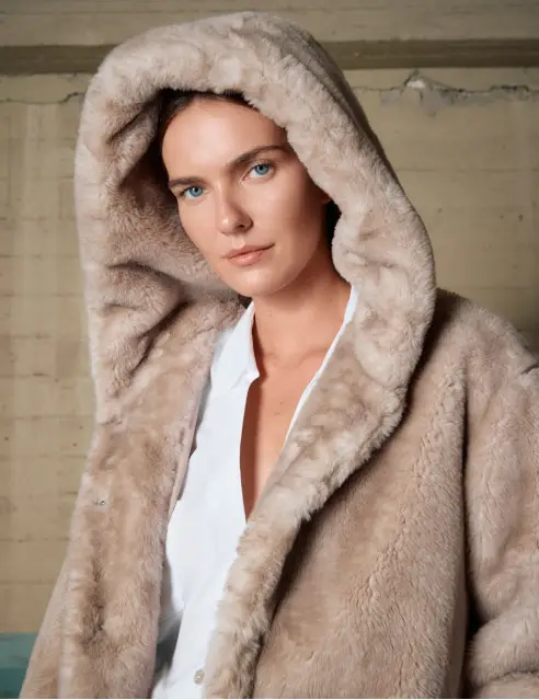 Biston Faux Fur Coat