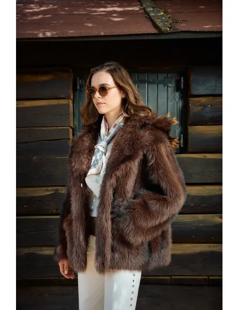 Biston Faux Fur Jacket
