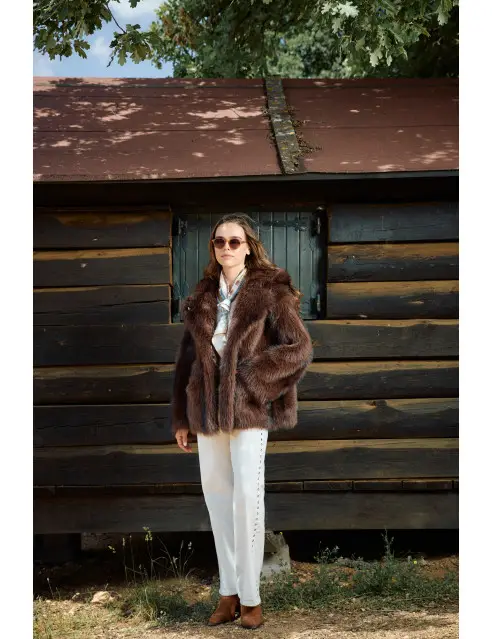Biston Faux Fur Jacket