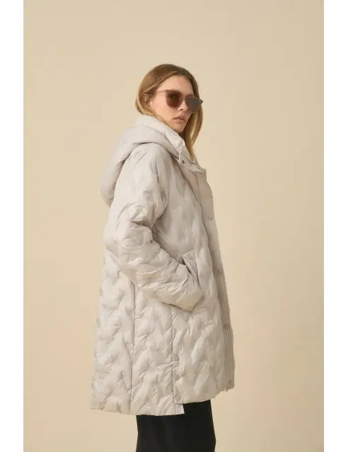 Biston Hooded Quilted Jacket