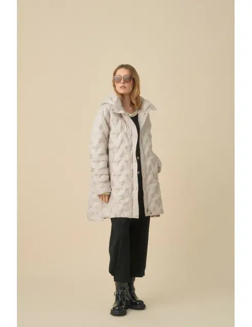 Biston Hooded Quilted Jacket