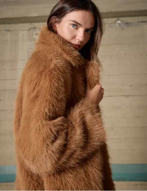 Biston Long Fur Coat