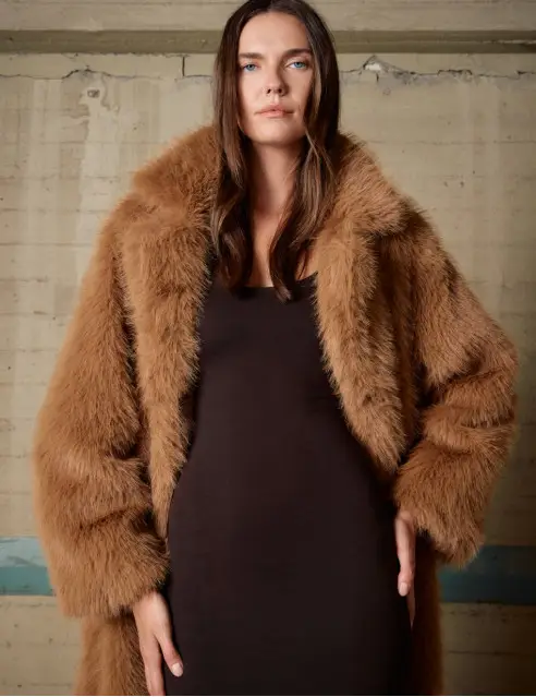 Biston Long Fur Coat