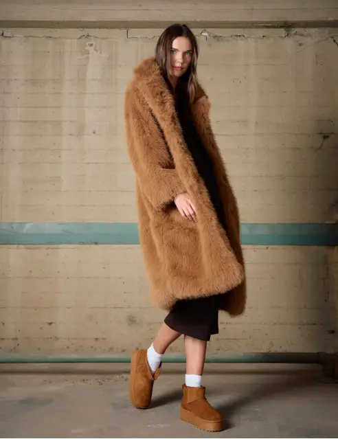 Biston Long Fur Coat