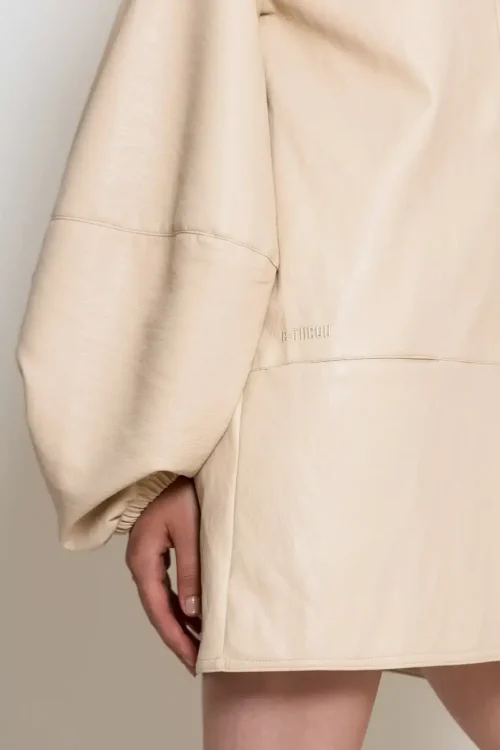C-throu Faux Leather Dress