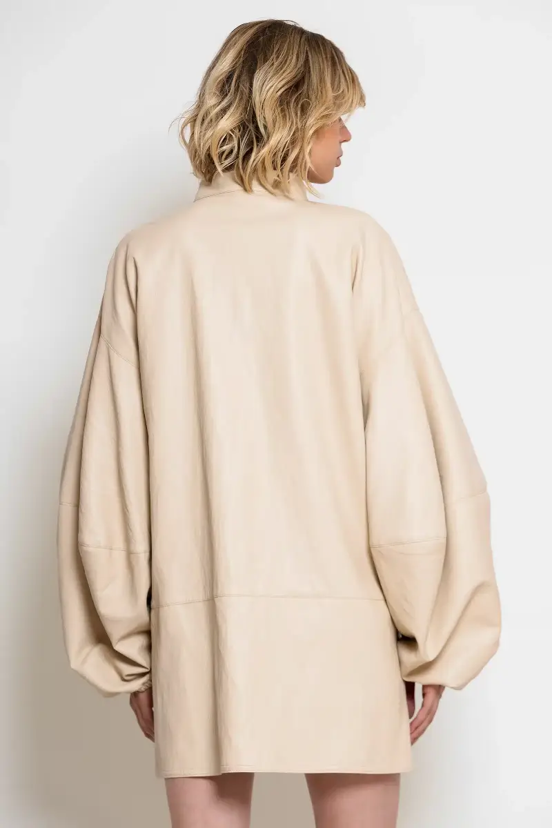 C-throu Faux Leather Dress