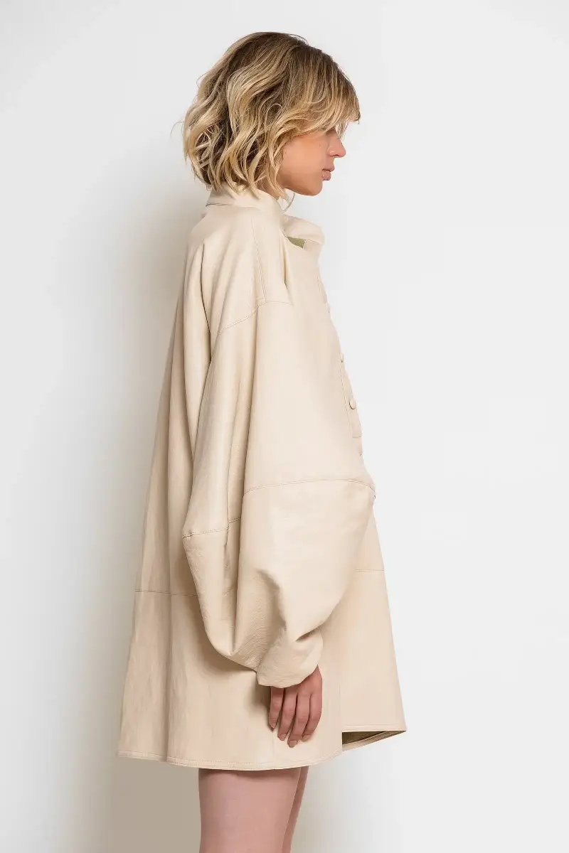 C-throu Faux Leather Dress
