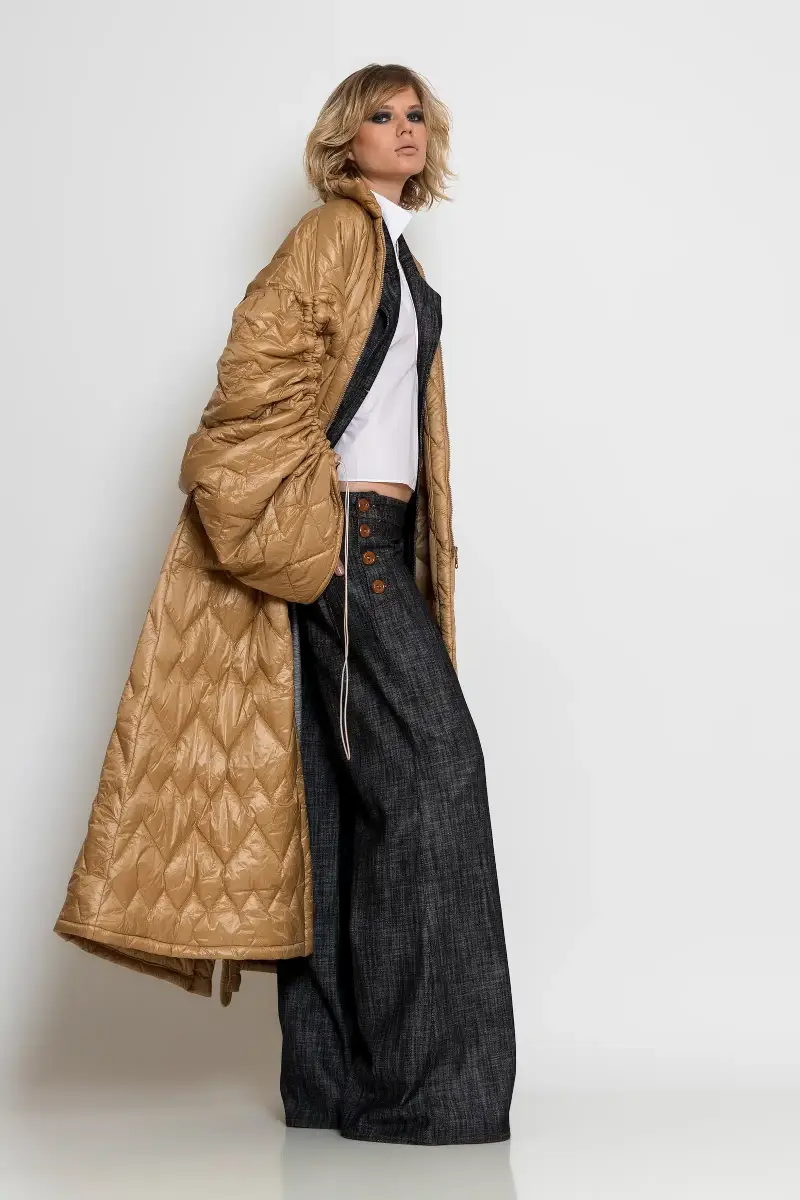 C-throu Long Quilted Coat
