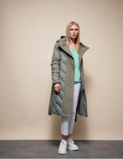 Splendid Hooded Long Jacket