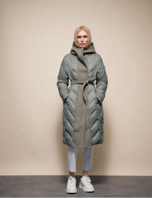 Splendid Hooded Long Jacket