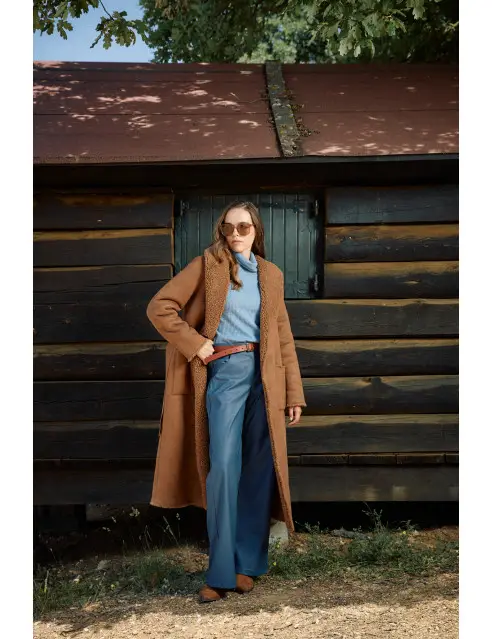 Splendid Suede Teddy Coat