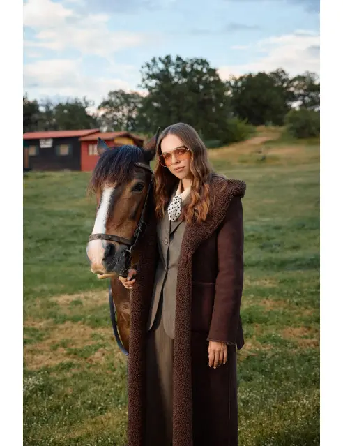 Splendid Suede Teddy Coat