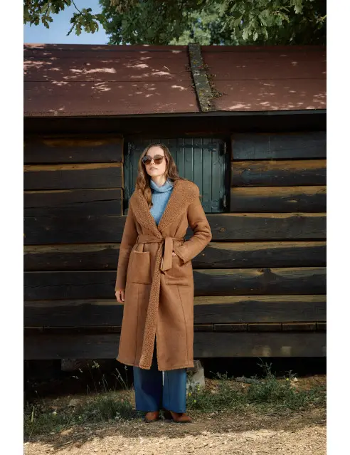Splendid Suede Teddy Coat