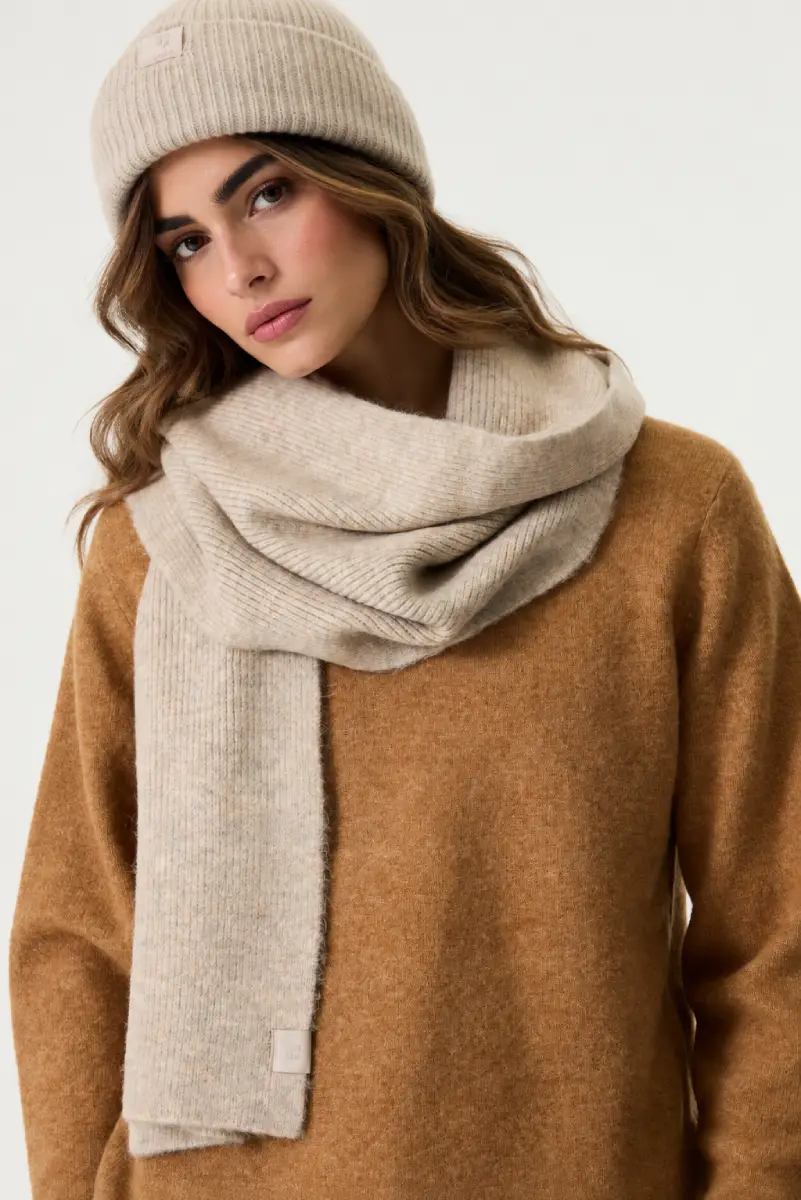 We Are Garcia Beige Scarf